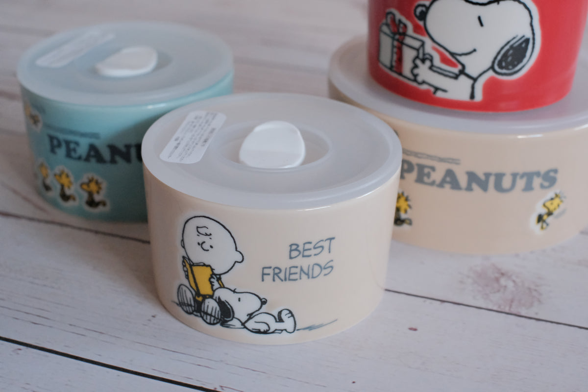 2 Pack Peanuts Snoopy Airtight Food Storage Container Set BPA Free