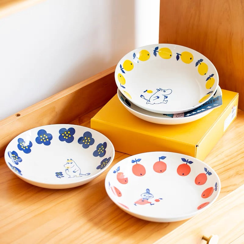 PRE-ORDER Yamaka Moomin Fruits & Florals Pasta Plate – Object of