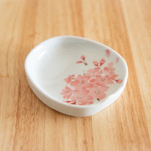 Sakura/ Violet Suzuri Inkstone Porcelain Soy Sauce Dish – Object