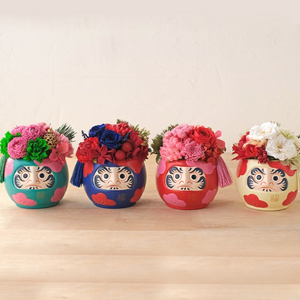 Lunar New Year Limited - Set of 4 Lucky Daruma Petite Flower/ Plant Pots