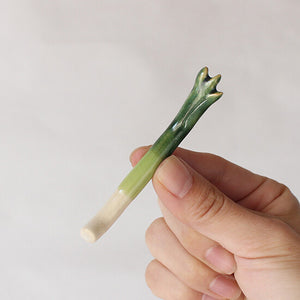 Ihoshiro Kiln Scallion Chopstick Rest - Thumbnail 5