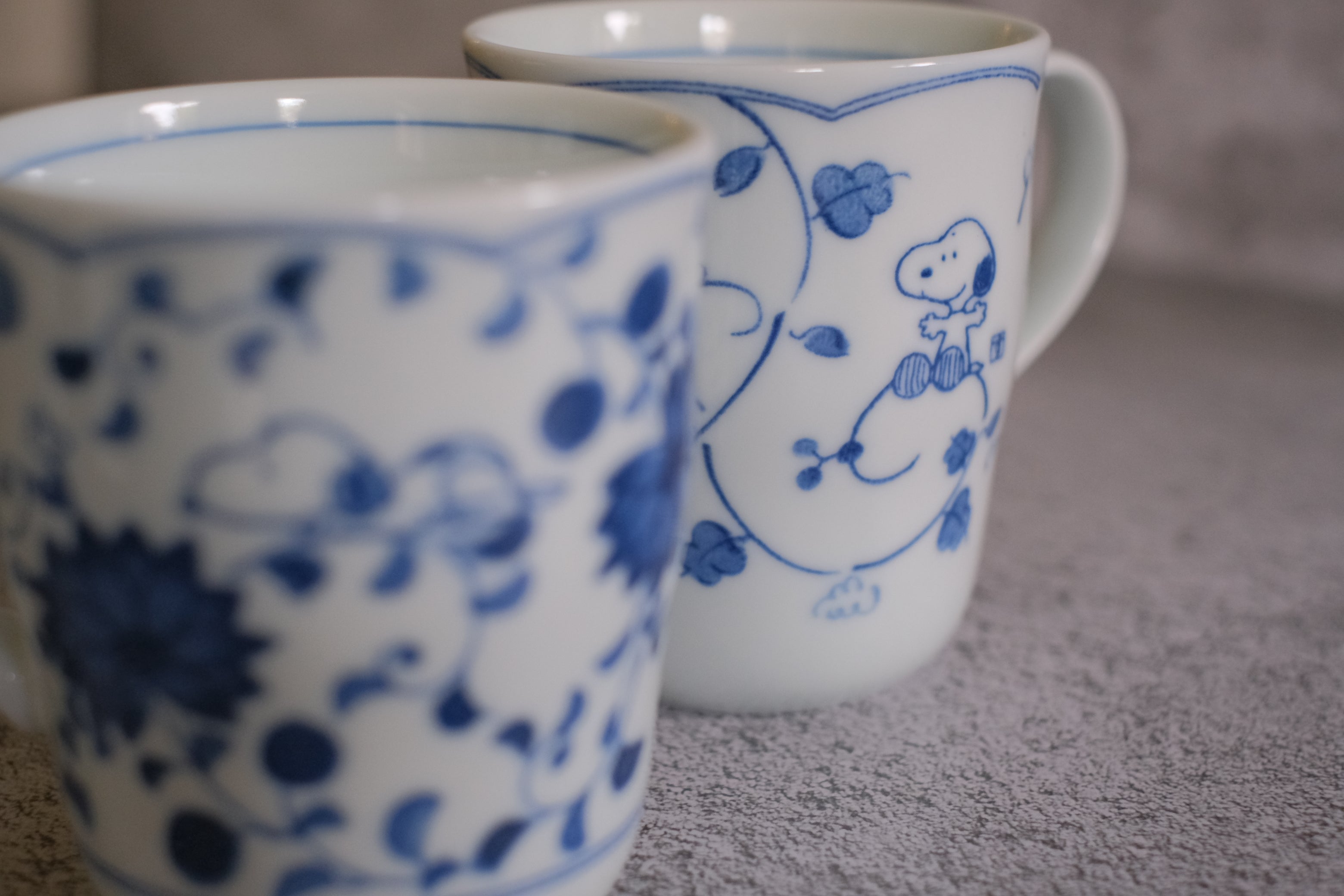 Peanuts Japan Snoopy Arabesque Pair Mug Set