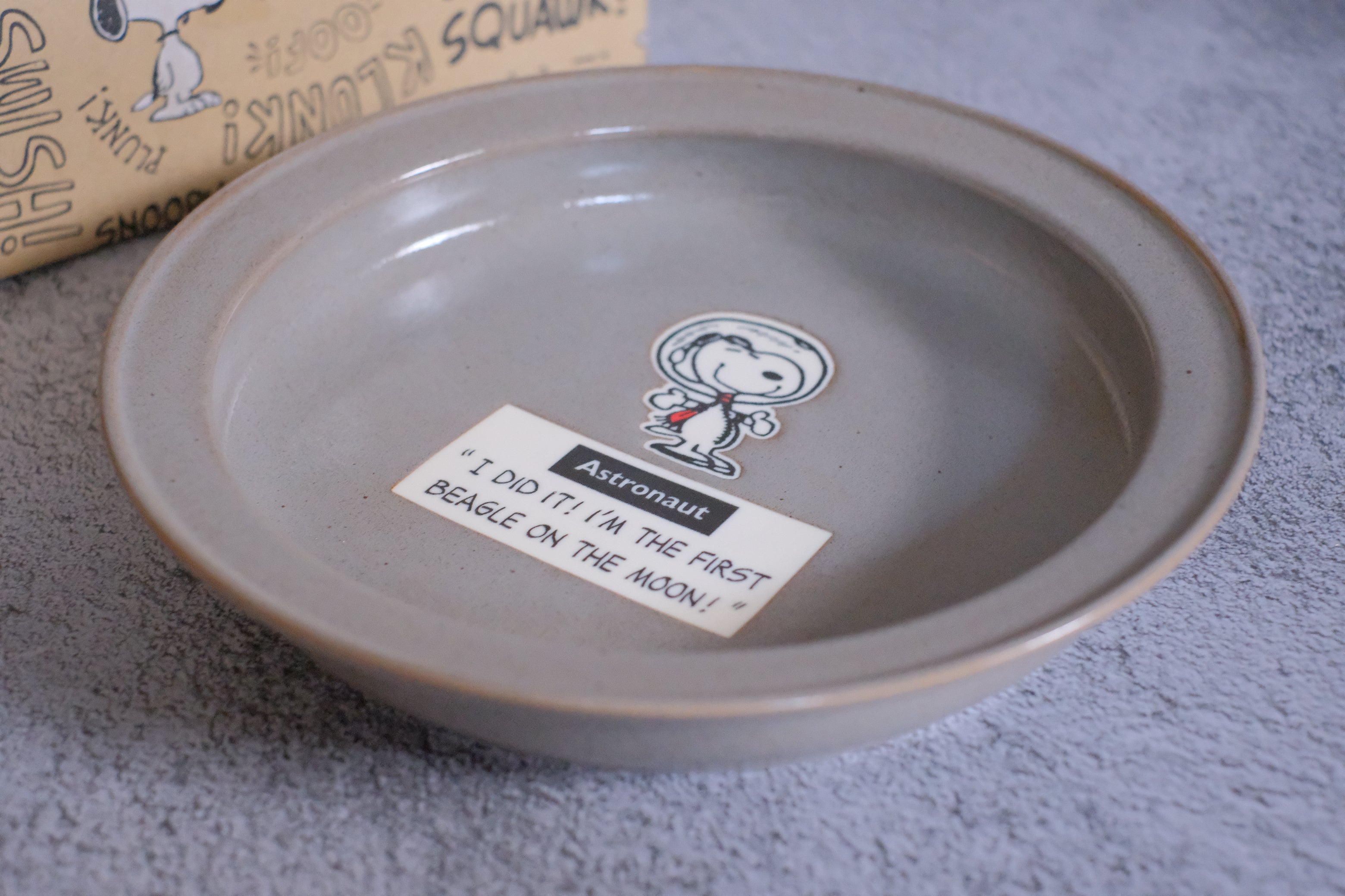 Vintage Peanuts Snoopy Joe Cool Deep Dish/ Pasta Plate Pair