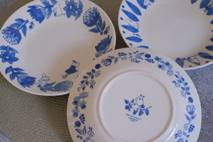 Moomin Indigo Forest Floral Arabesque Pasta Plate Set