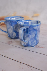 Blue Petal Brushstroke Aoshino Octagonal Mug