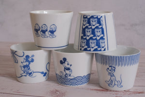 Sango Touki Sometsuke Disney Soba Choko Teacup Set