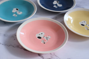 4 Piece Peanuts Japan Snoopy Colour Jelly Appetizer Plates