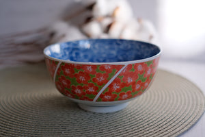 Set of 5 Arabesque Nishiki Koimari Large Donburi Bowl Set