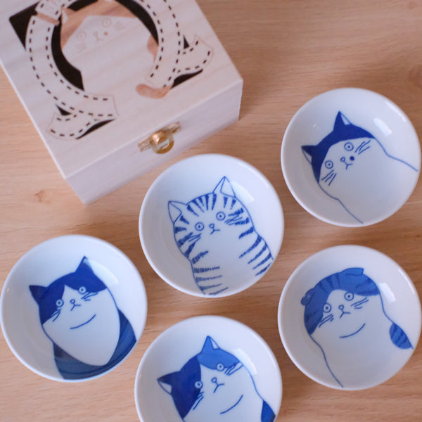 Minoyaki Shichita Cat Mamezara Petite Plate Set – Object of Living