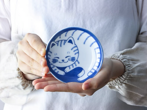 Neko-chan 4 Piece Nesting Cat Mamezara Plates