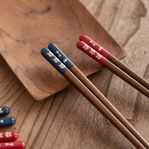 Tenmaru Natural Wood Shibaken Chopsticks His & Hers Set