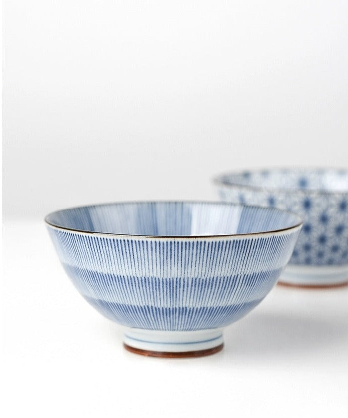 Geometric Rice Bowl Aritayaki 5 Piece Kiyohide Geometric Don Bowls – Object of Living