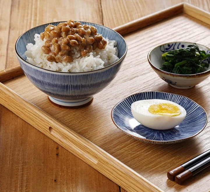 Geometric Rice Bowl Aritayaki 5 Piece Kiyohide Geometric Don Bowls – Object of Living