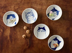 Minoyaki Shichita Cat Mamezara Petite Plate Set – Object of Living