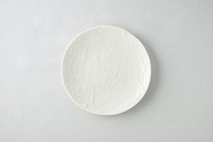 Miyama Spring 2022 - Ivory Spring Florets Embossed Minoyaki Porcelain Plate
