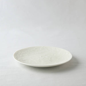 Miyama Spring 2022 - Ivory Spring Florets Embossed Minoyaki Porcelain Plate