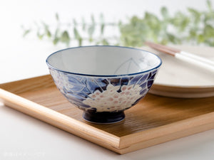 Sparkling Hydrangea Minoyaki Pair Rice Bowls