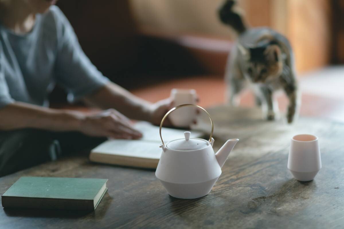 Teapot FRUSTUM Unglazed (Copper or Brass Handle) – Yamatsu