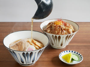 Tableware East - Trapezoid Modern Tokusa Pair Donburi/ Ramen Bowls