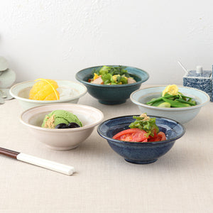 Tableware East - Kato 5 Piece Rimmed Petite Dessert Bowl Set