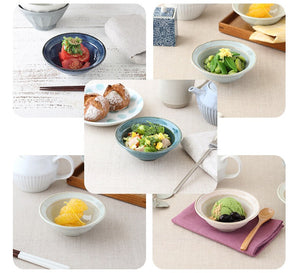 Tableware East - Kato 5 Piece Rimmed Petite Dessert Bowl Set
