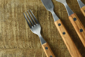 Kotoka Olive Wood Tsubame 5 Piece Cutlery Set