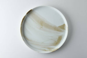 Toho Japan - Luca Minoyaki Porcelain Caramel Marble Plate