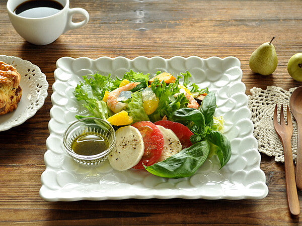 Frangipani White Plumeria Minoyaki Tableware Series