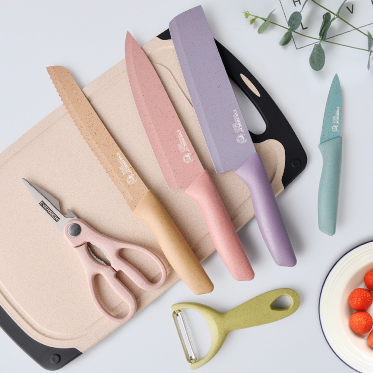 Everrich Pastel Kitchen Essentials Knife Set – Object of Living