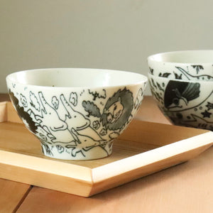 Ikimono Zukan Living Things Minoyaki Rice Bowls
