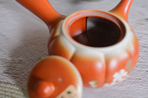 Tokoname Works Fusensaku Pumpkin Clay Teapot