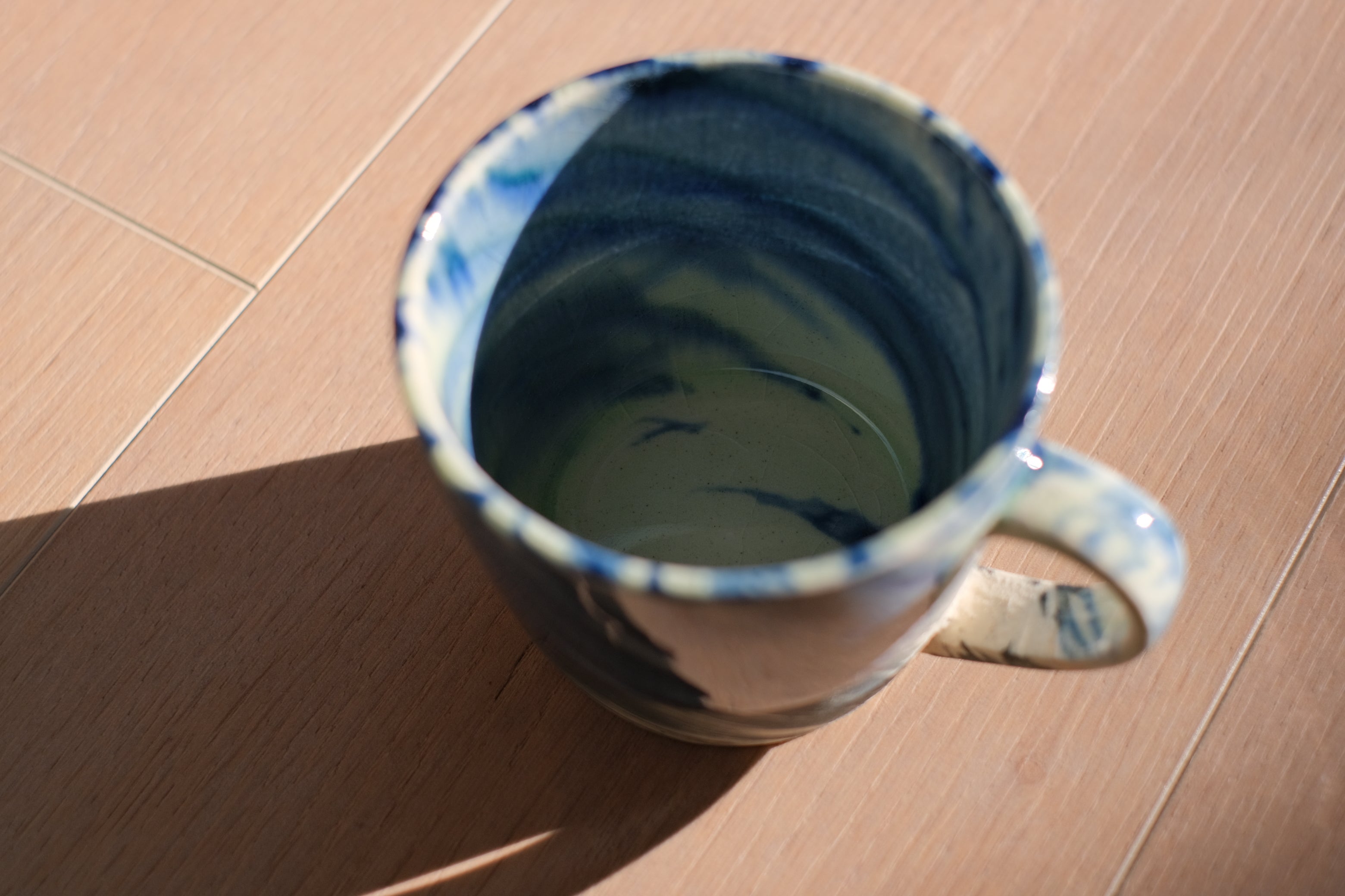 Minoyaki Windsweep Marble Mug Cup