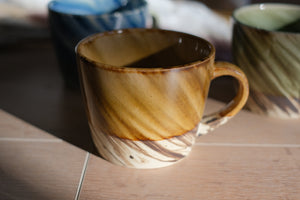 Minoyaki Windsweep Marble Mug Cup