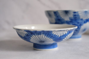 Minoyaki Demi Flower Donburi Bowl with Lid