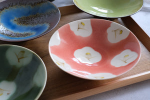 Aritayaki Kyo-Kaiseki Camellia Serving Dish Set