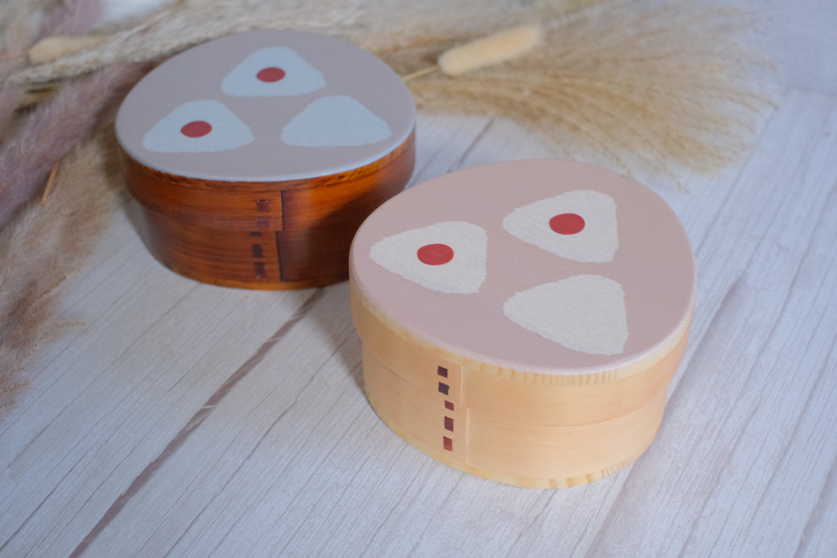 Onigiri Petite Triangle Natural Wood Japanese Bento Box – Object of Living