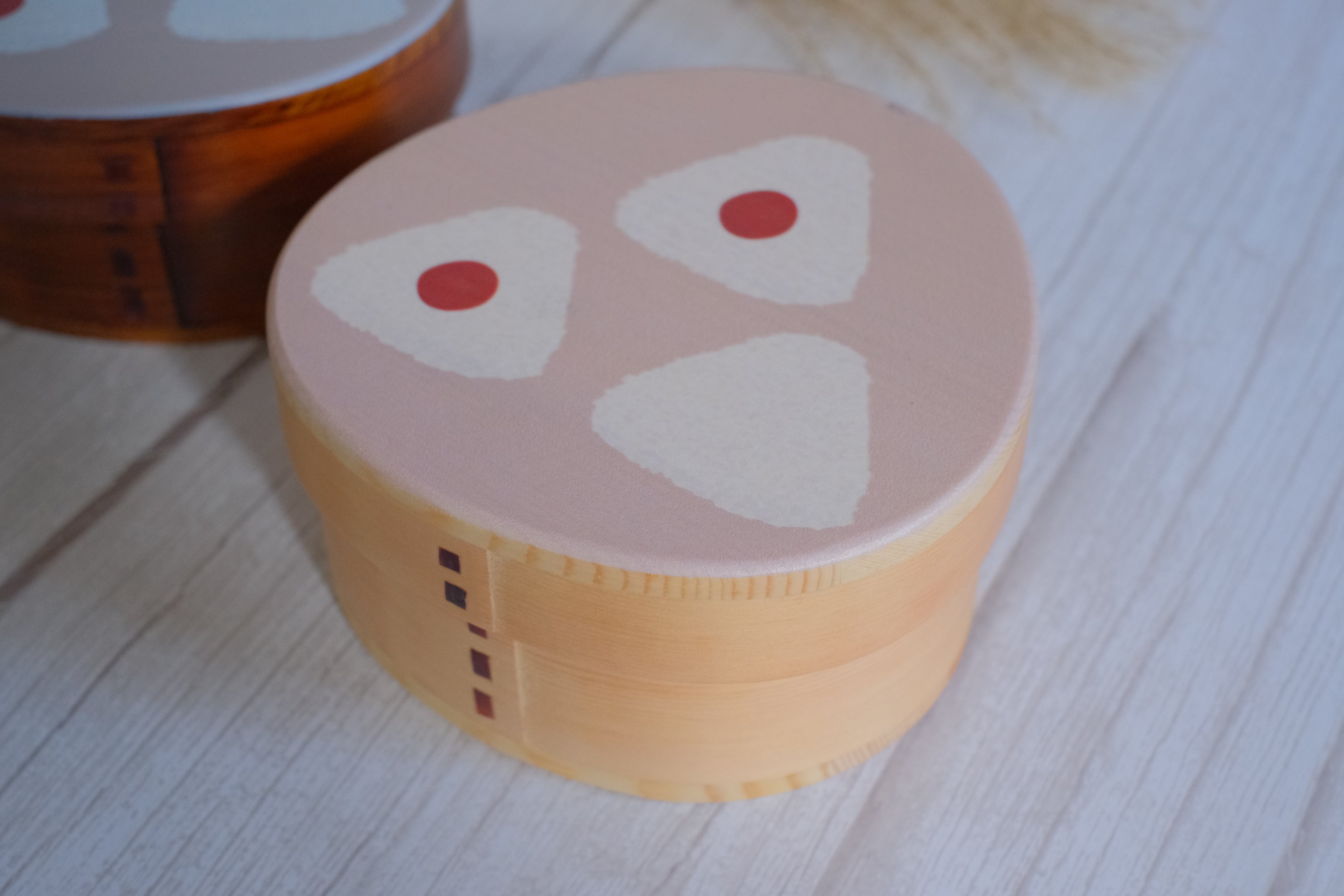 Onigiri Petite Triangle Natural Wood Japanese Bento Box – Object of Living