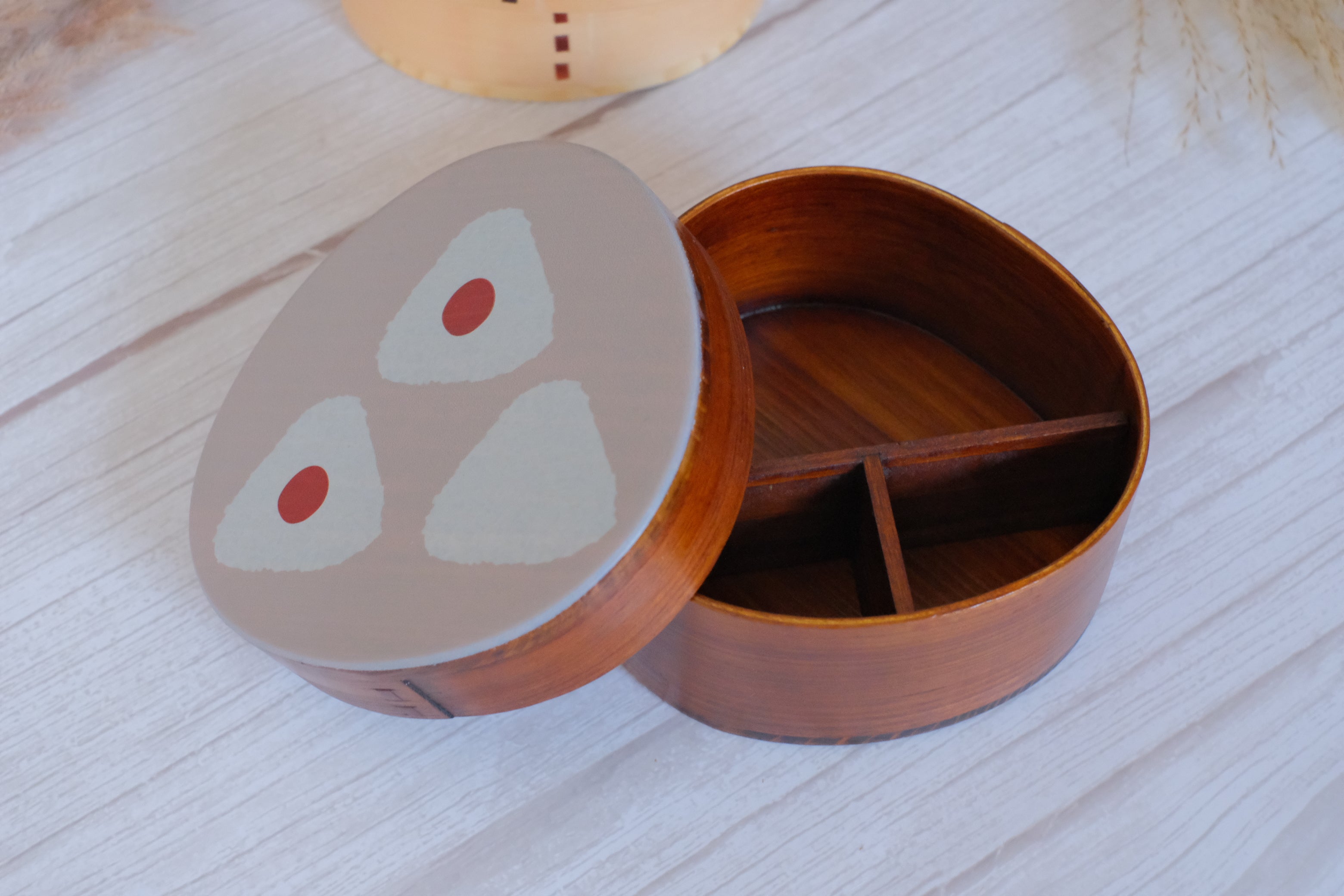 Onigiri Petite Triangle Natural Wood Japanese Bento Box – Object of Living