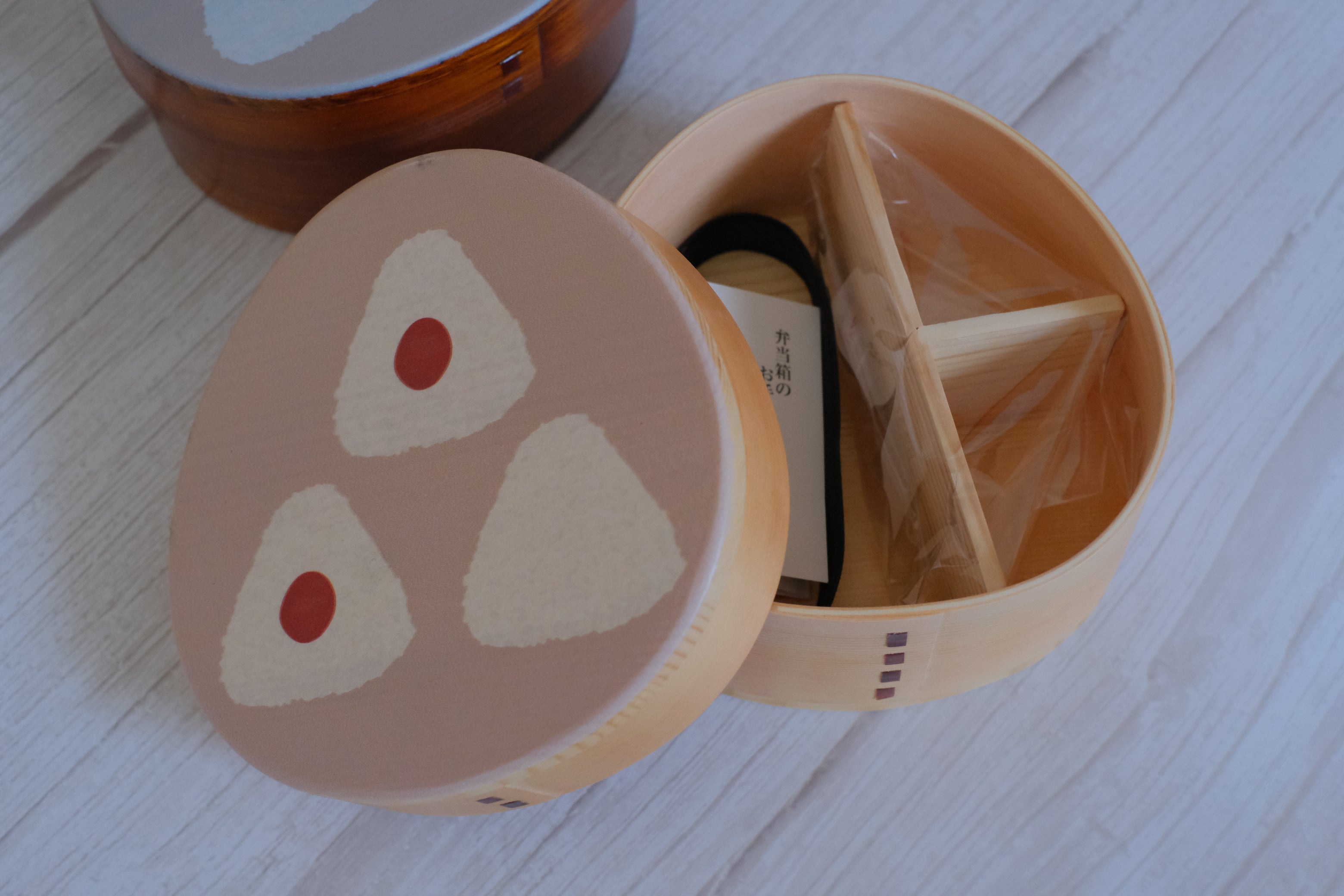 Onigiri Petite Triangle Natural Wood Japanese Bento Box – Object of Living