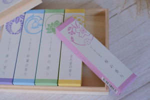 Spring Florals Natural Japanese Incense Sticks Gift Set