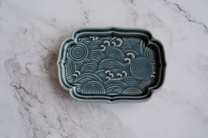 Artistry Applique Porcelain Serveware Tray/ Plate