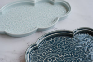 Artistry Applique Porcelain Serveware Tray/ Plate