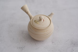 Tokoname Kenji Marble White Teapot