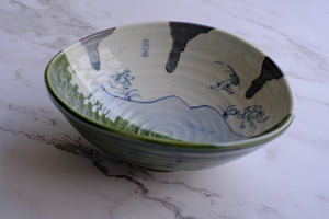 Oribe Tawami Bowl - Special Edition Kozan-ji Choju-giga