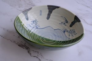 Oribe Tawami Bowl - Special Edition Kozan-ji Choju-giga