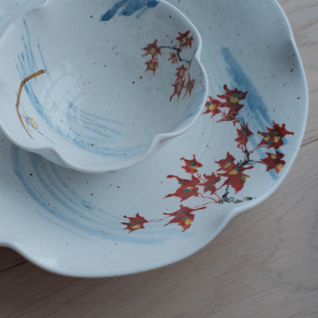 Kohiki Arashiyama Autumnscape Serving Bowl