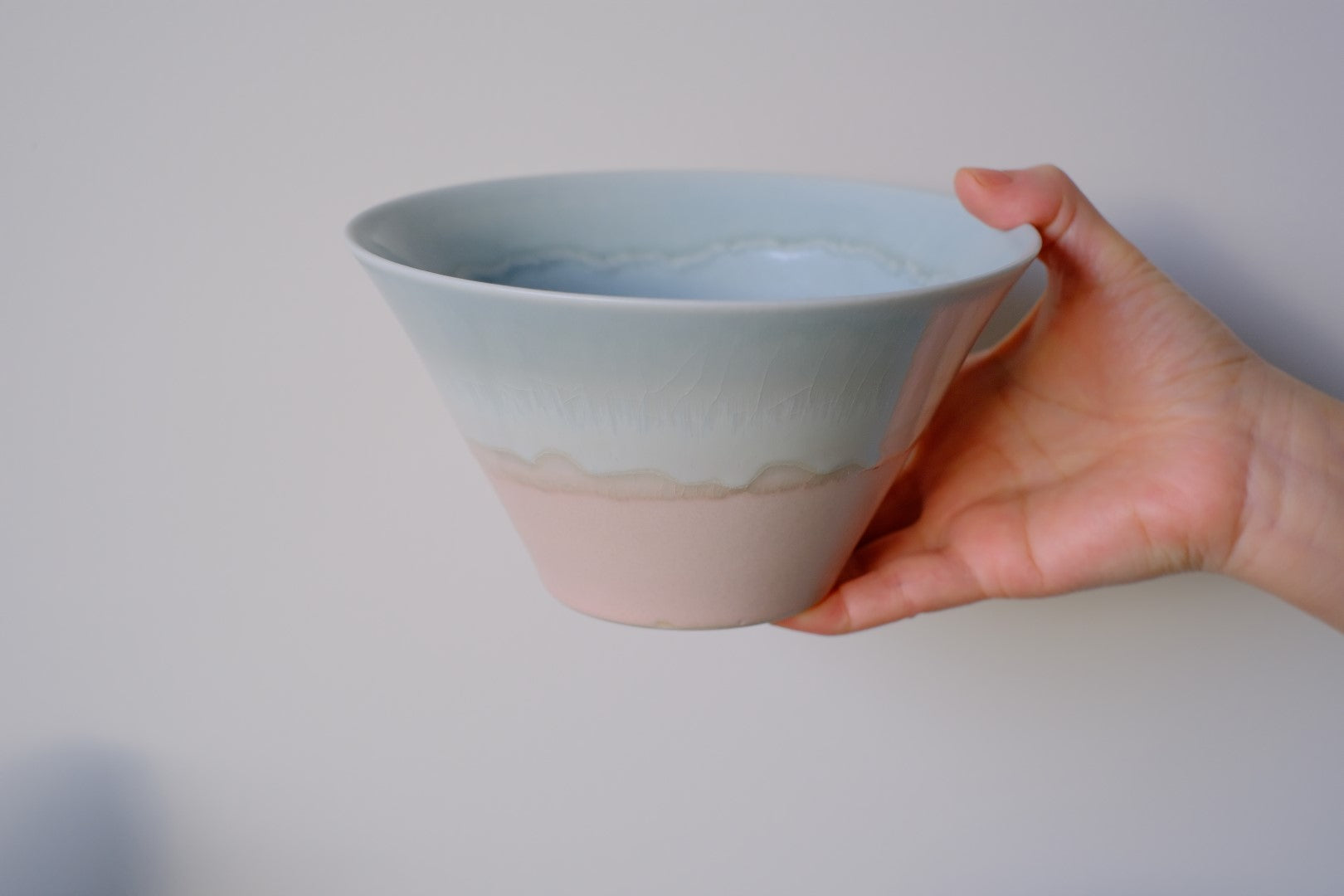 Sinkougama Ombre Pastel Drip Glaze Bowl
