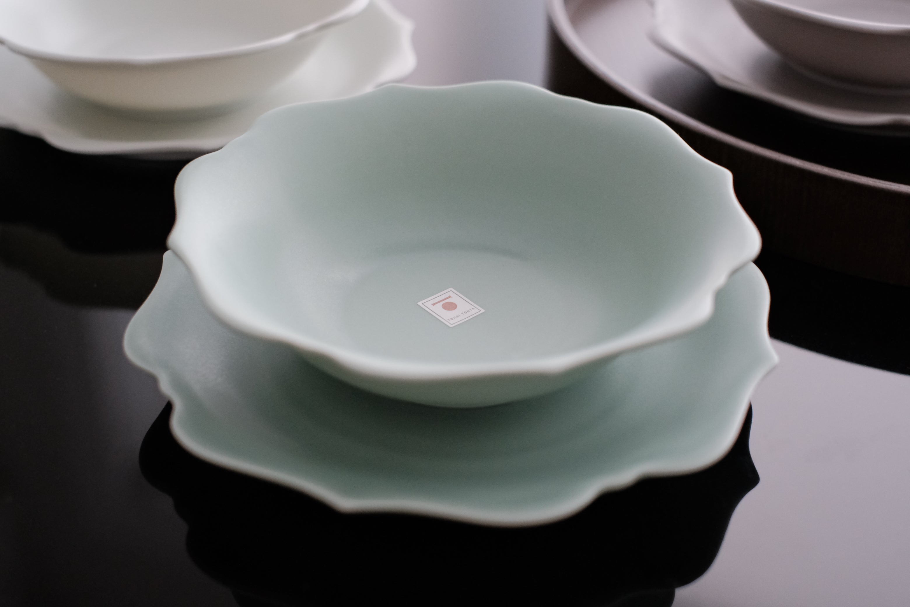 Oda Pottery x Tojiki Tonya Minoyaki Velvet Porcelain Rotana Dessert Plate