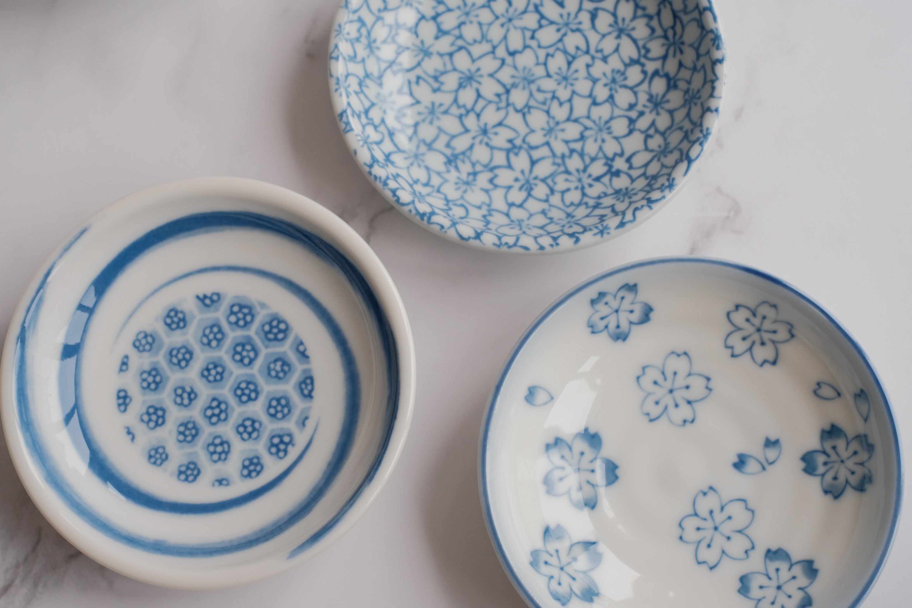 Sometsuke Blue White 8 Piece Petite Plates Boxed Set