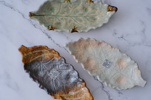 Leaves of Autumn - Kohiki Bankoware Leaf Serving Plate